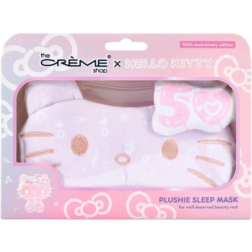 The Creme Shop x Sanrio Hello Kitty Plushie Sleep Eye Mask 50th Bow‎ Anniv